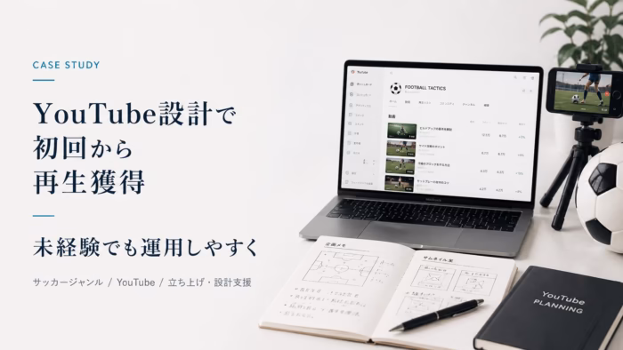 サッカージャンルのYouTube立ち上げ・コンセプト設計