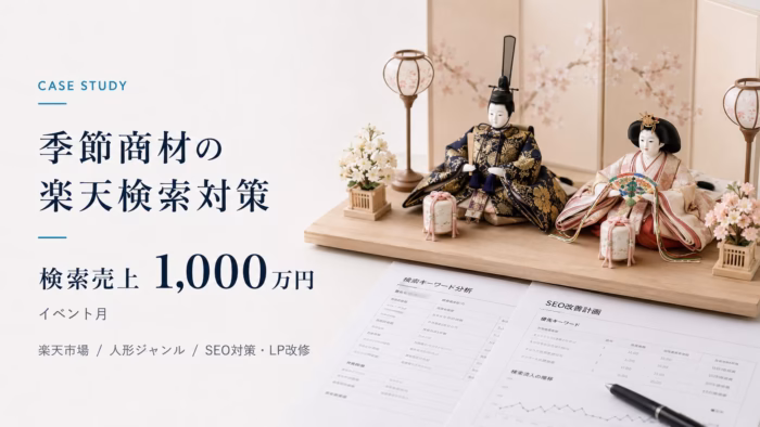 特定季節性人形ジャンルの楽天市場検索対策
