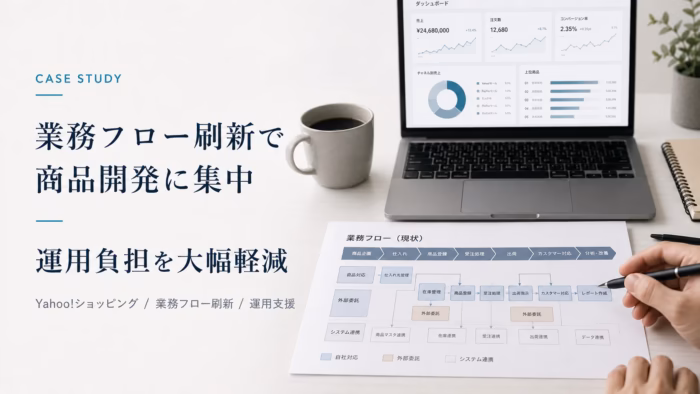 Yahoo!ショッピング店舗の業務フロー刷新と外注内製最適化